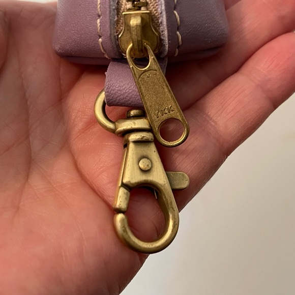 Portland Leather Tiny Taco Keychain in Lilac - Picture 5 of 10